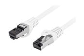 Nätverkskabel - Lanberg patch cable - 25 cm - white - Vit - 0.25m - PCF8-10CU-0025-W