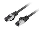 Nätverkskabel - Lanberg patch cable - 50 cm - black - Svart - 0.5m - PCF8-10CU-0050-BK