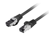Nätverkskabel - Lanberg patch cable - 1.5 m - black - Svart - 1m - PCF8-10CU-0150-BK