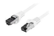 Nätverkskabel - Lanberg patch cable - 1 m - white - Vit - 1m - PCF8-10CU-0100-W