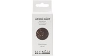 Konst- och hantverksmaterial - Creativ Company - Ceramic Glaze 984-1101 C Opaque Chocolate Brown - 60ml - 789711