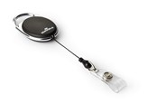 Konferens & Presentation - DURABLE Utdragbar jojo i oval form med tryckknappsfäste för namnskyltar, passerkortshållare etc. - 832402