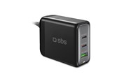 Mobile - Adapters & Chargers - SBS 100 Watt GaN-laddningsstation - Svart - TECHGSTUSB2C100W