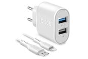 Mobile - Adapters & Chargers - SBS 10W laddare - 1m MFI Lightning kabel - Vit - TEKITTR2ULH2189A