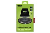 Mobile - Adapters & Chargers - SBS Trådlös QI Laddare 10W - Svart - TEWIRELESSUF10W