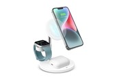 Mobile - Adapters & Chargers - SBS 3-i-1 vertikal trådlös laddningsstation - Vit - TEWIRMAG3IN1