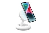 Mobile - Adapters & Chargers - SBS mobilhållare med trådlös laddning - Vit - TEWIRMAGSTAND10W