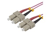 Nätverkskabel - Deltaco network cable - 5 m - pink - Rosa - 5m - SCSC-5-OM4