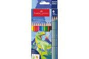 Skriv- och ritverktyg - Faber-Castell Col.pencil dino 10+3 cardboard wallet - 111213