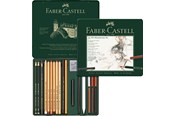 Skriv- och ritverktyg - Faber-Castell Set Pitt Monochrome tin of 21 - 112976