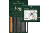 Skriv- och ritverktyg - Faber-Castell Set Pitt Charcoal set tin of 24 - 112978