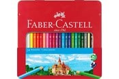 Skriv- och ritverktyg - Faber-Castell Colour pencils hexagonal tin 24x window - 115824