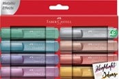 Skriv- och ritverktyg - Faber-Castell Highlighter TL 46 Metallic wallet of 8 - 154689