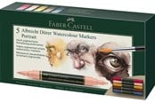 Skriv- och ritverktyg - Faber-Castell Watercol. marker A.Dürer 5ct wallet port - 160307