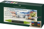 Skriv- och ritverktyg - Faber-Castell Watercol. marker A.Dürer 5ct wallet USk - 160308