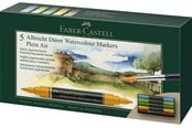 Skriv- och ritverktyg - Faber-Castell Watercol. mark. A.Dürer 5ct wallet plein - 160309