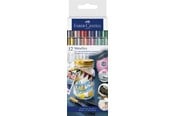 Skriv- och ritverktyg - Faber-Castell Metallics marker 12ct cardboard wallet - 160713