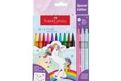 Skriv- och ritverktyg - Faber-Castell Felt-tip pen unicorn 10+3 + stickers - 554213
