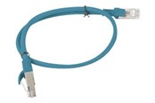 Nätverkskabel - Lanberg patch cable - 50 cm - blue RAL 5012 - Blå - 0.5m - PCU5-10CC-0050-B