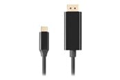 USB-kabel - Lanberg - video adapter cable - 24 pin USB-C to DisplayPort - 50 cm - CA-CMDP-10CU-0005-BK