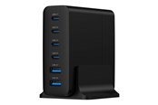 Mobile - Adapters & Chargers - Gembird power adapter - 4 x USB-C 2 x 9 pin USB Type A - 75 Watt - TA-UC-2A4C-PD75-01-BK
