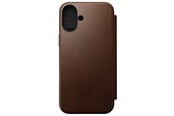 Mobile - Covers & Cases - Nomad Modern Leather Folio - iPhone 16 Plus | Brown |  Leather - NM01681885