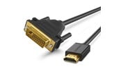 Displaykabel - UGREEN video cable adapter 1 m DVI HDMI Black - 30116
