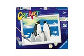 Kreativa spel - Ravensburger CreArt Paint by Numbers - Penguin Family - 12023058 8
