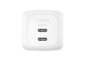 Mobile - Adapters & Chargers - Belkin BoostCharge 50W Dual USB-C PD Wall Charger with PPS WHT - WCH019KQWH