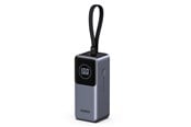 PowerBank - UGREEN Nexode Power Bank (20000mAh.130W 3 Ports Built-in Cable) PowerBank - Silver - 20000 mAh - UGR5702