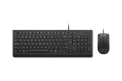 Tangentbord - Lenovo Essential Wired Combo - keyboard and mouse set - QWERTY - US with Euro symbol - black Input Device - Tastatur & Mus set - Engelska - Svart - 4X31R64439
