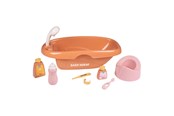 Docka, bamse och tillbehör - Smoby Baby Nurse Doll Bath Set - 9pcs. - 7600220383