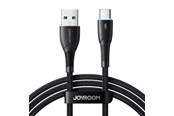 USB-kabel - Joyroom  Starry Series SA32-AC3 3A USB-A / USB-C cable 1m - black - 6956116759742