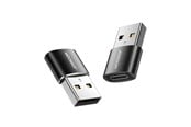 USB Hub - Joyroom adapter from USB Type C (female) to USB (male) 2 pcs. black (S-H152 Black) USB Hub - Svart - Joyroom S-H152 USB male to Type-C female adapter-2