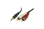 Ljudkabel - InLine 2 x RCA male - 3.5 mm male cable 1.8 m - 301968