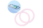 Mobile - Covers & Cases - Joyroom  set of metal magnetic rings for smartphone 2 pcs. pink (JR-Mag-M3) - JR-Mag-M3-2pcs-pink