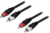 Ljudkabel - InLine 2 x RCA male - 2 x RCA male cable 5 m - MM-112