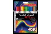 Skriv- och ritverktyg - STABILO Pen 68 Brush - Felt-tip Pen - ARTY - Set of 18 Pieces - 568/18-21-20