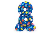 Leksaker - Folat BV - Standing Foil Balloon Colorful Dots Number 8 - 72cm - 63978
