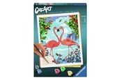 Kreativa spel - Ravensburger CreArt Paint by Numbers - Flamingo Love - 289912