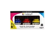 Konst- och hantverksmaterial - Daler-Rowney System3 Starter Ink Set 3x29.5 ml - 16-161100003