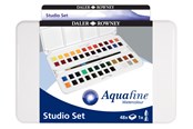 Konst- och hantverksmaterial - Daler-Rowney Aquafine Watercolour Studio Set 48 col - 16-131900201