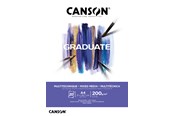 Konst- och hantverksmaterial - Canson Graduate Mixed Media Pad A4 200G 20 SH - 17-400110377