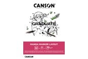 Konst- och hantverksmaterial - Canson Graduate Manga Marker Layout Pad A4 70G 50 SH - 17-31250P024