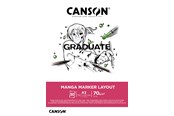 Konst- och hantverksmaterial - Canson Graduate Manga Marker Layout Pad A3 70G 50 SH - 17-31250P025