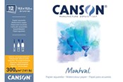 Konst- och hantverksmaterial - Canson Montval CP 10.5x15.5 cm 300G Block 12 SH - 17-200006532