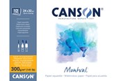 Konst- och hantverksmaterial - Canson Montval CP 24x32 cm 300G Block 12 SH - 17-200006544