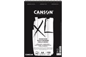 Konst- och hantverksmaterial - Canson XL Dessin Noir DS A4 150G Spiral 40 SH - 17-400039086