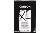 Konst- och hantverksmaterial - Canson XL Dessin Noir DS A3 150G Spiral 40 SH - 17-400039087