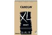 Konst- och hantverksmaterial - Canson XL Kraft LD A3 90G Spiral 60 SH - 17-400039142
